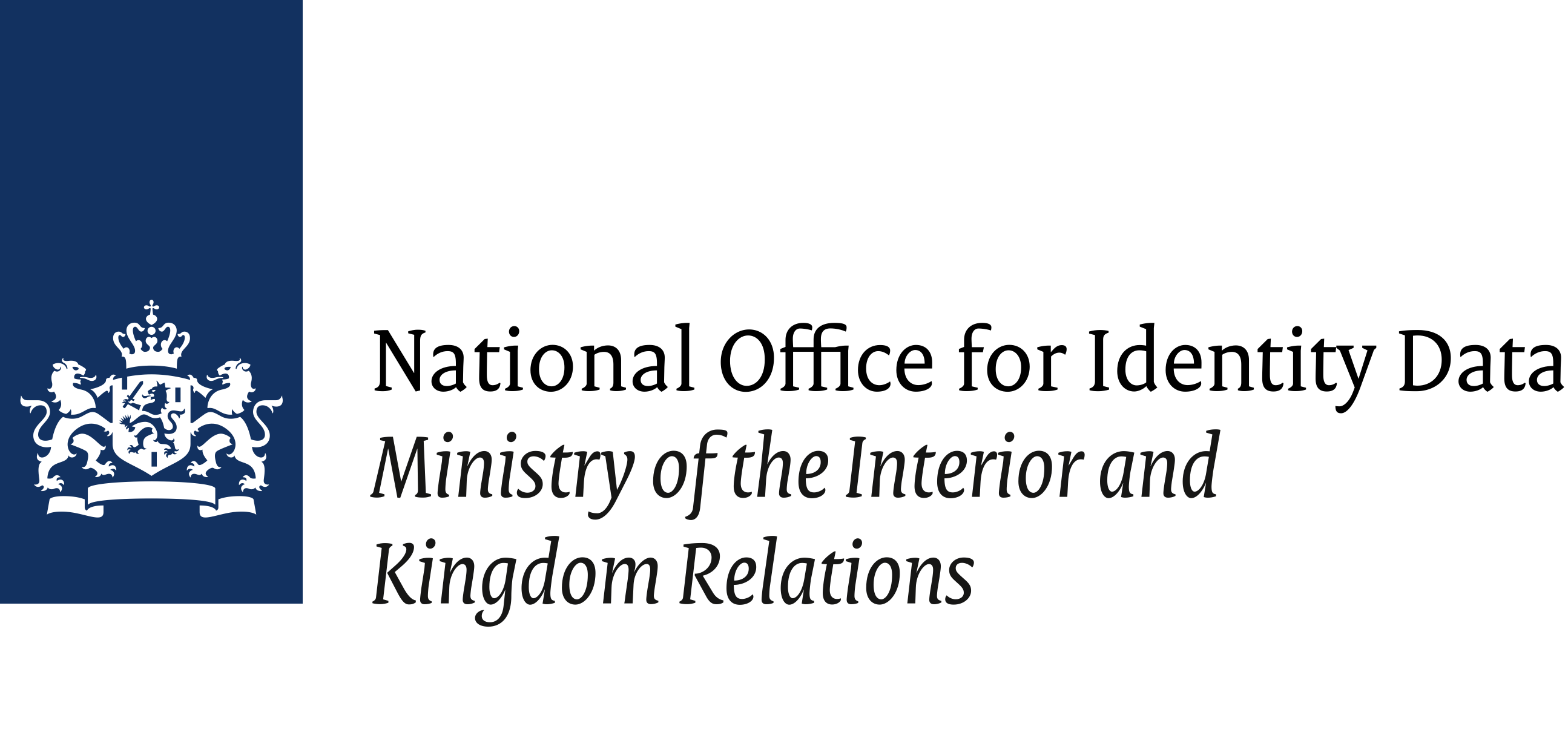 Logo of the National Office for Identity Data, Department of the Ministry of the Interior and Kingdom Relations